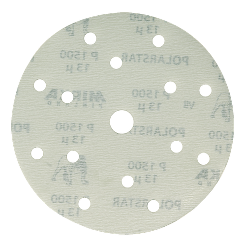 Фото товара "POLARSTAR Шлифовальный диск, полиэсторвая пленка, карбид кремния, 15 отверстий, Р320"