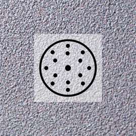 Q.SILVER Шлифовальный диск, латексная бумага, карбид кремния, 150 мм, 15 отверстий, Р1000